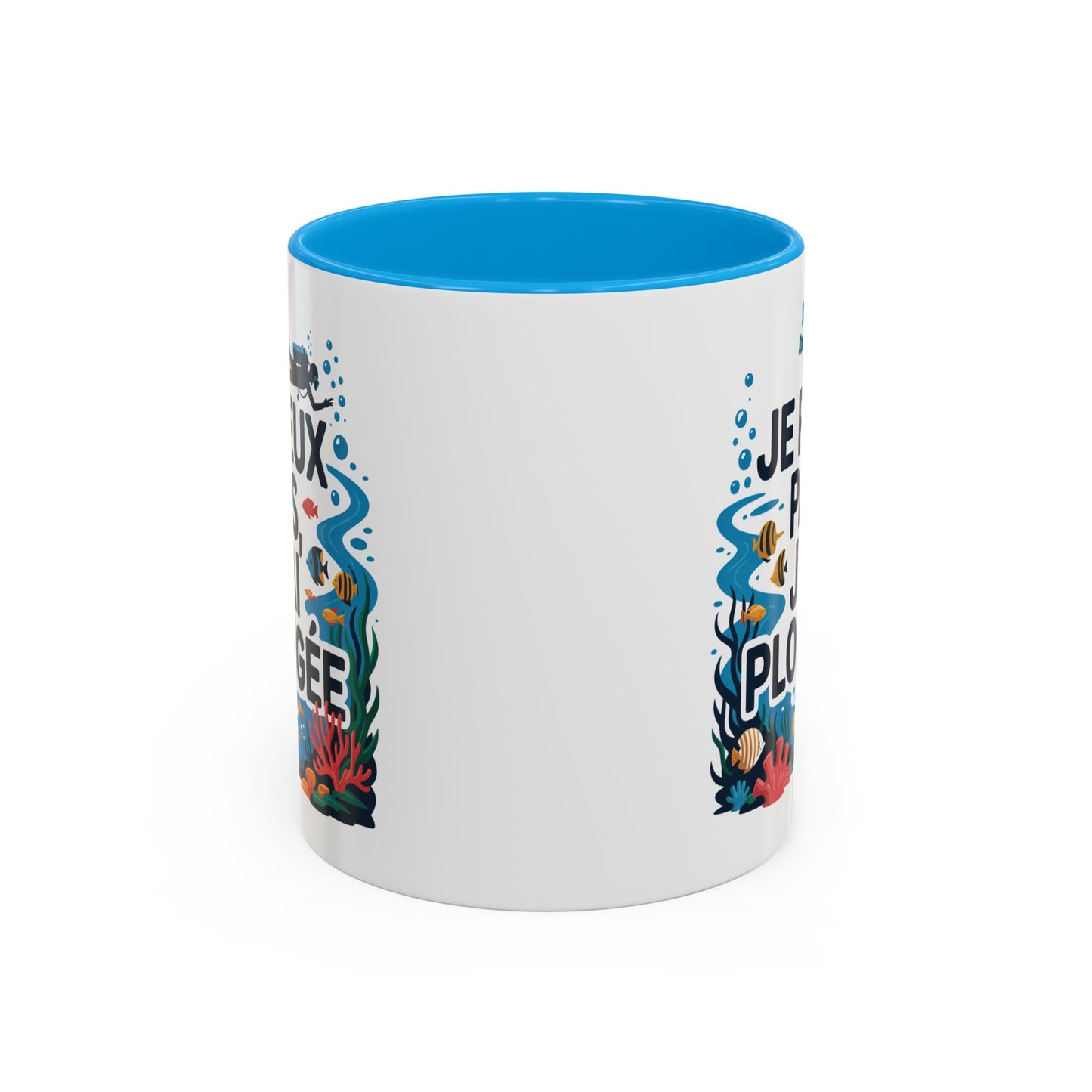 Mug Je peux pas j’ai plongée – Tasse Céramique Plongée Sous-Marine – Cadeau Plongeur & Passion Océan
