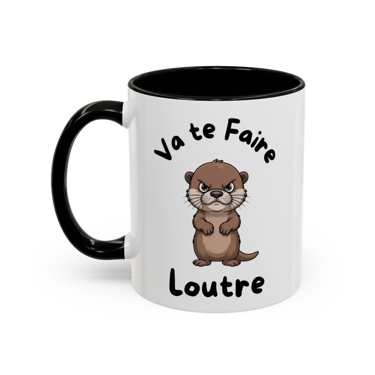 Mug Loutre En Colère – Tasse Céramique Illustration Animale Drôle – Cadeau Humour & Nature