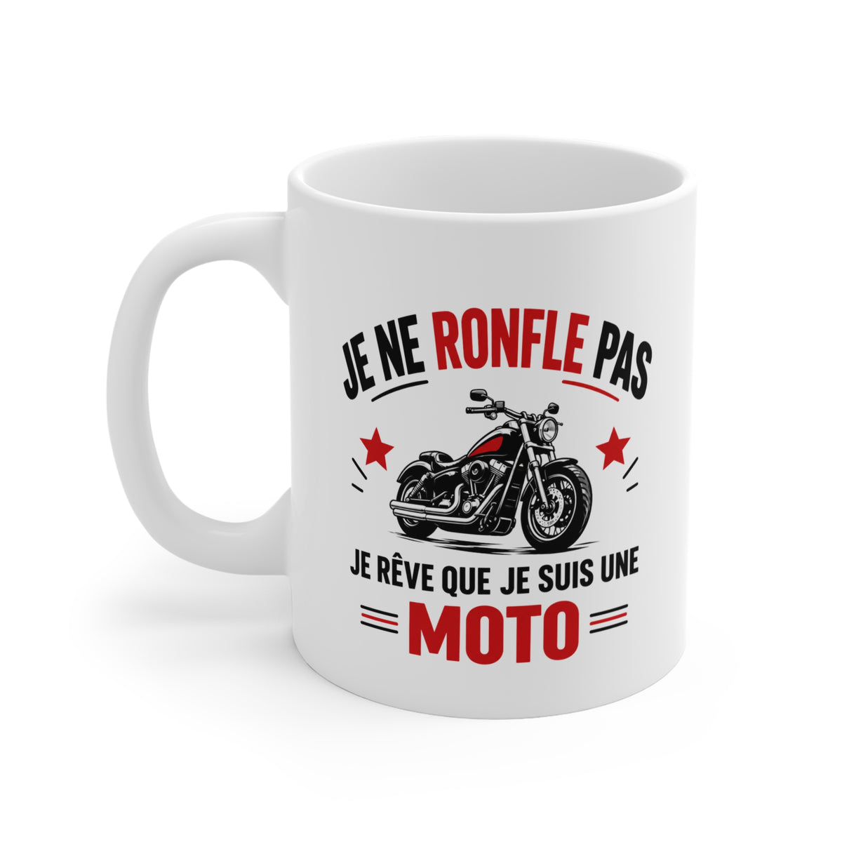 Mug Moto Humour Femme – Je Ne Ronfle Pas Je Rêve Que Je Suis une Moto – Tasse Motarde – Cadeau Original Femme Passionnée de Moto
