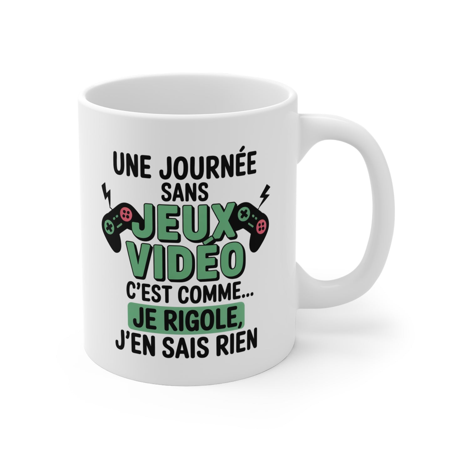 Tasse Humour Jeux Vidéo – Mug Gamer Citation Drôle – Cadeau Geek Manette Retro 325ml