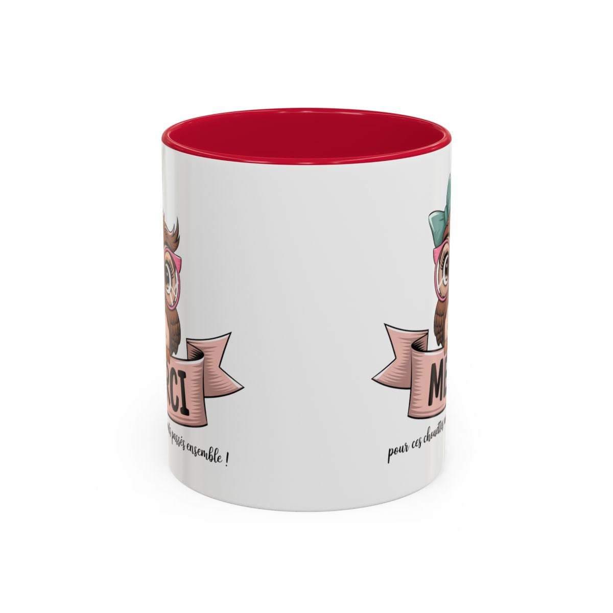 Mug Merci Chouette – Tasse Céramique Cadeau Remerciement – Idée Cadeau Originale Collègue Maîtresse Amie