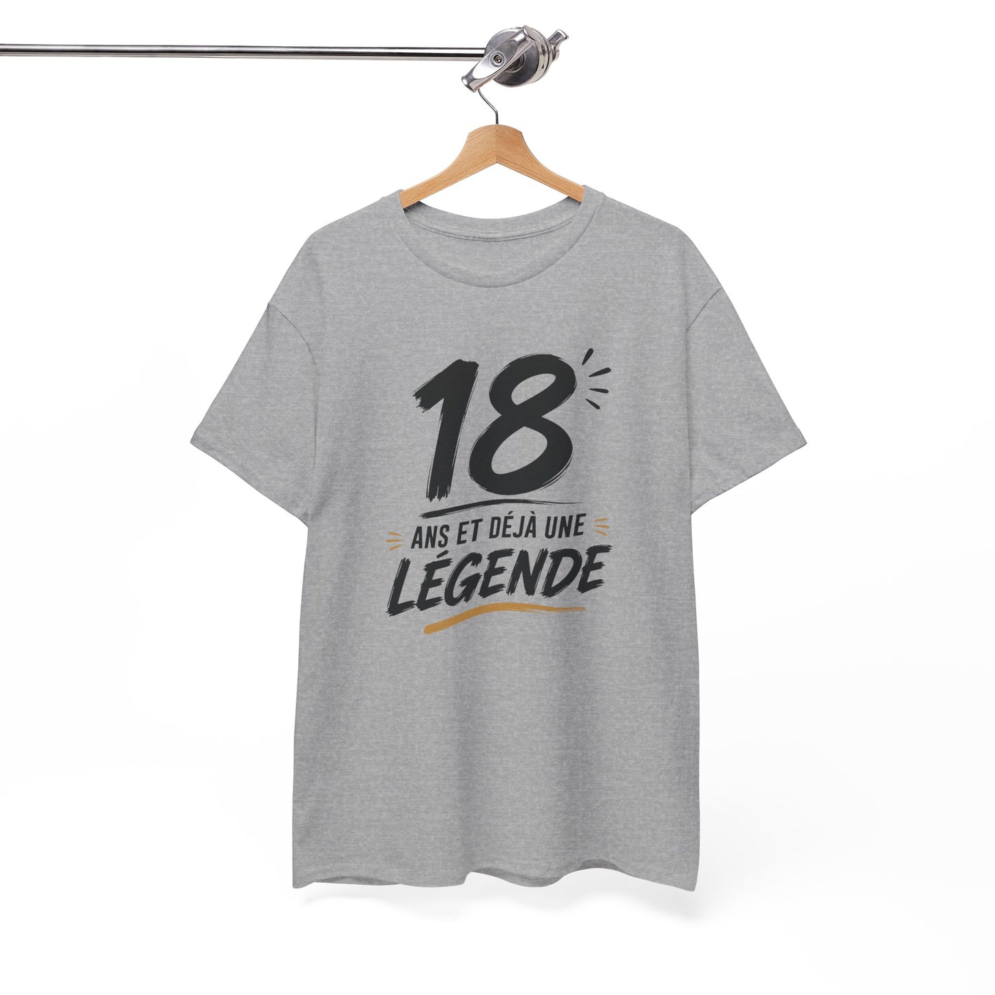 Tee-Shirt 18 Ans Homme et Femme – Cadeau Anniversaire 18ème Original – Idée Cadeau Majorité Jeune Adulte Humour