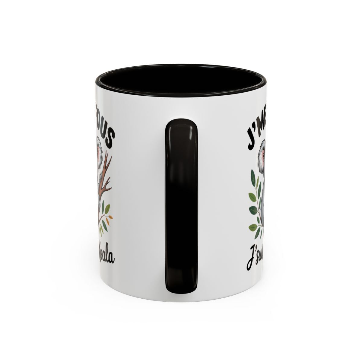 Mug J’men fous j’suis un koala – Tasse Céramique Humour Animal Cool – Cadeau Zen Détente Original