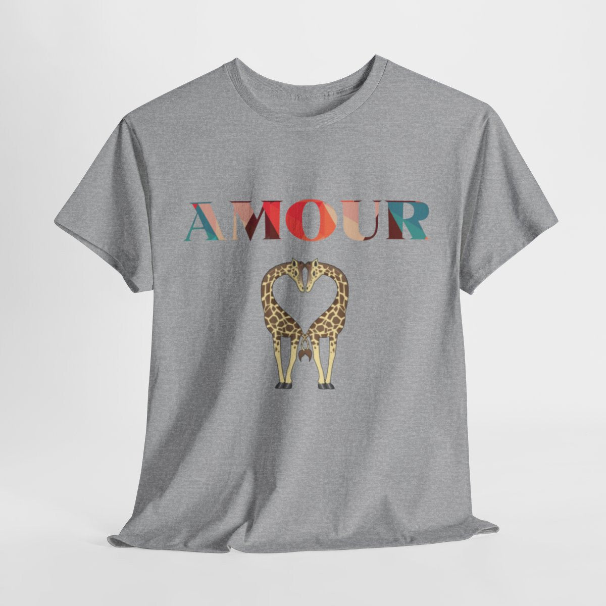 Tee Shirt Amour Girafe idée cadeau Love