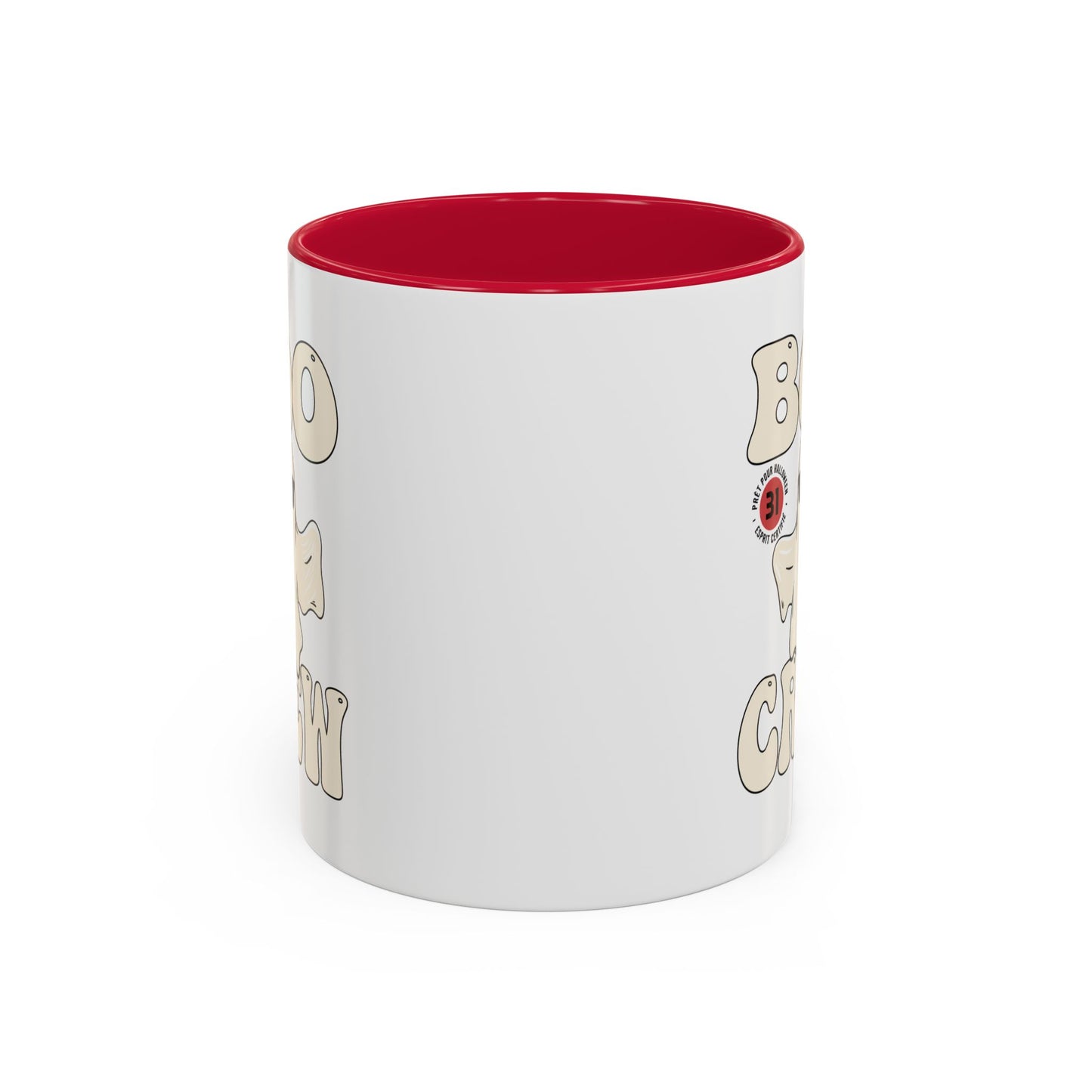 Mug Halloween Fantôme – Tasse Boo Crew – Cadeau Original Homme et Femme, Décoration Effrayante Humour Noir Bleu Rouge