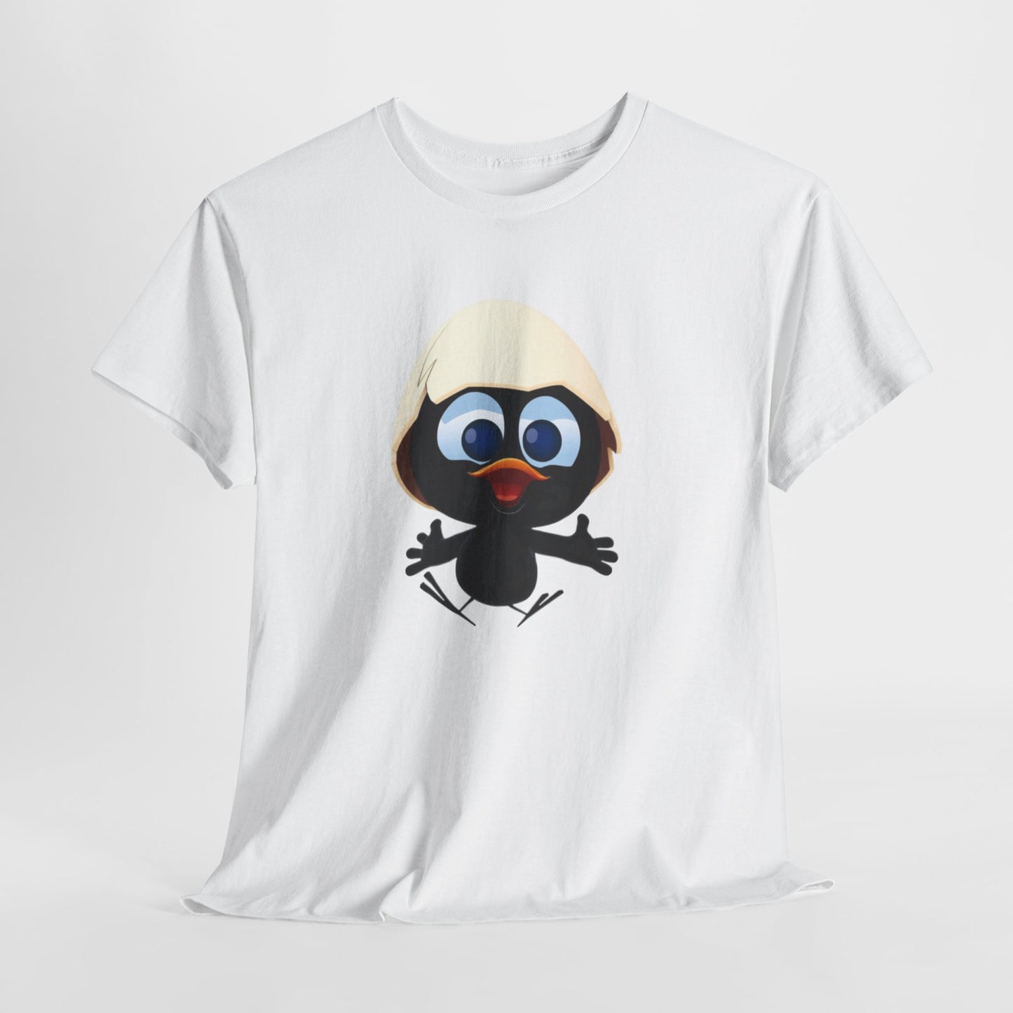 T-Shirt Calimero – Design Poussin Mignon avec Coquille – Tee-Shirt Cartoon Nostalgie Adulte