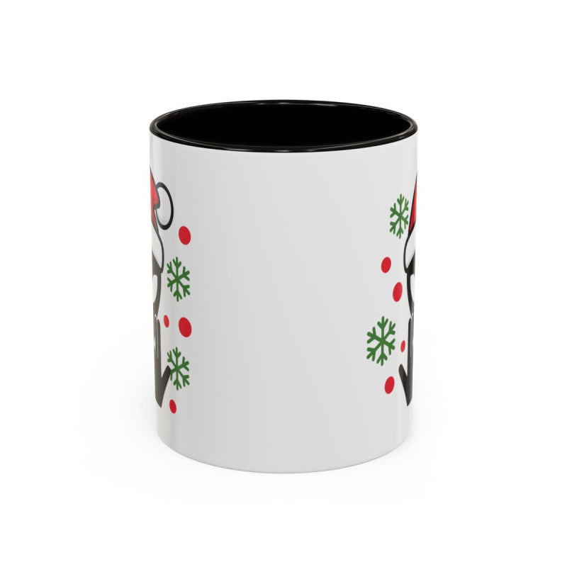 Teecustom Mug Alien Signe JUL Noël OVNI Style Rap Français Cadeau Original et Fun Noir Bleu Rouge