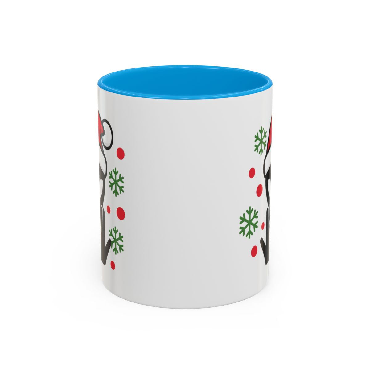 Teecustom Mug Alien Signe JUL Noël OVNI Style Rap Français Cadeau Original et Fun Noir Bleu Rouge