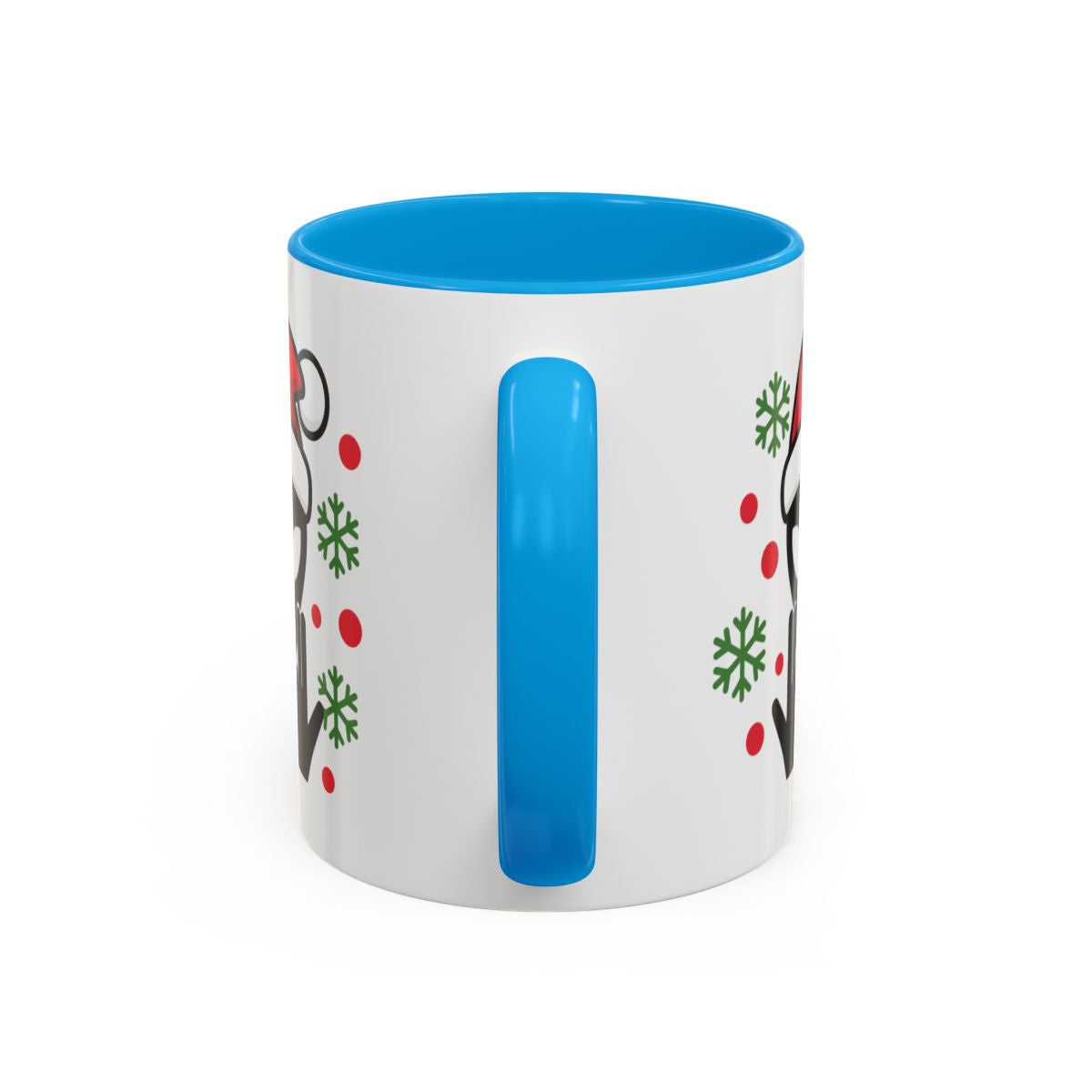 Teecustom Mug Alien Signe JUL Noël OVNI Style Rap Français Cadeau Original et Fun Noir Bleu Rouge