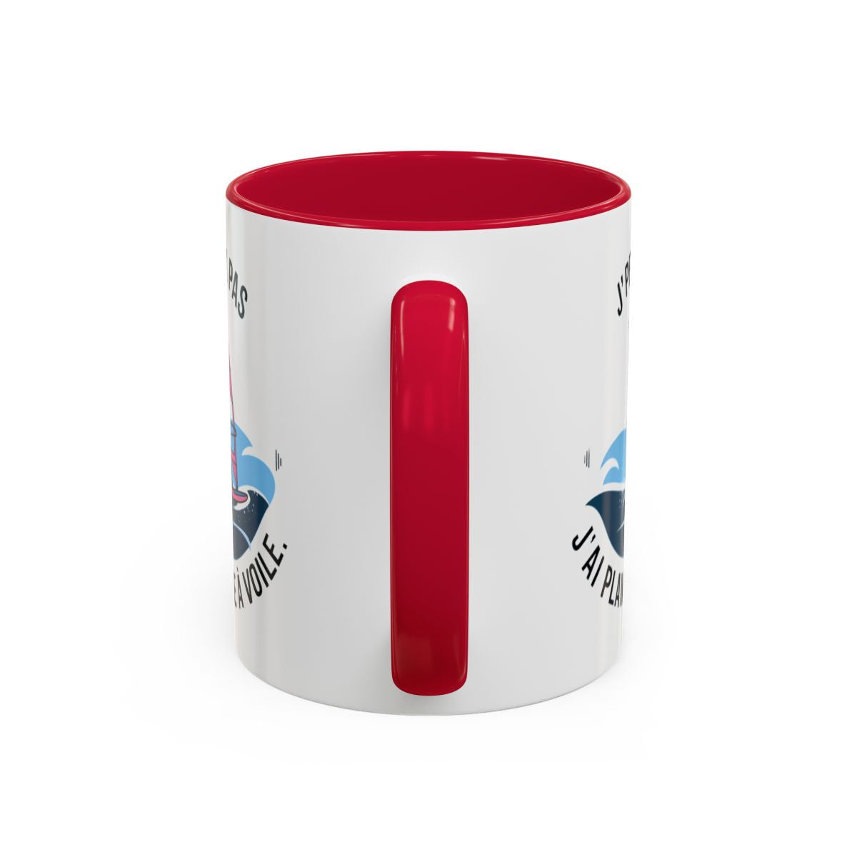 Mug J’peux pas j’ai Planche à Voile – Tasse Céramique Humour Windsurf – Cadeau Passion Glisse & Océan