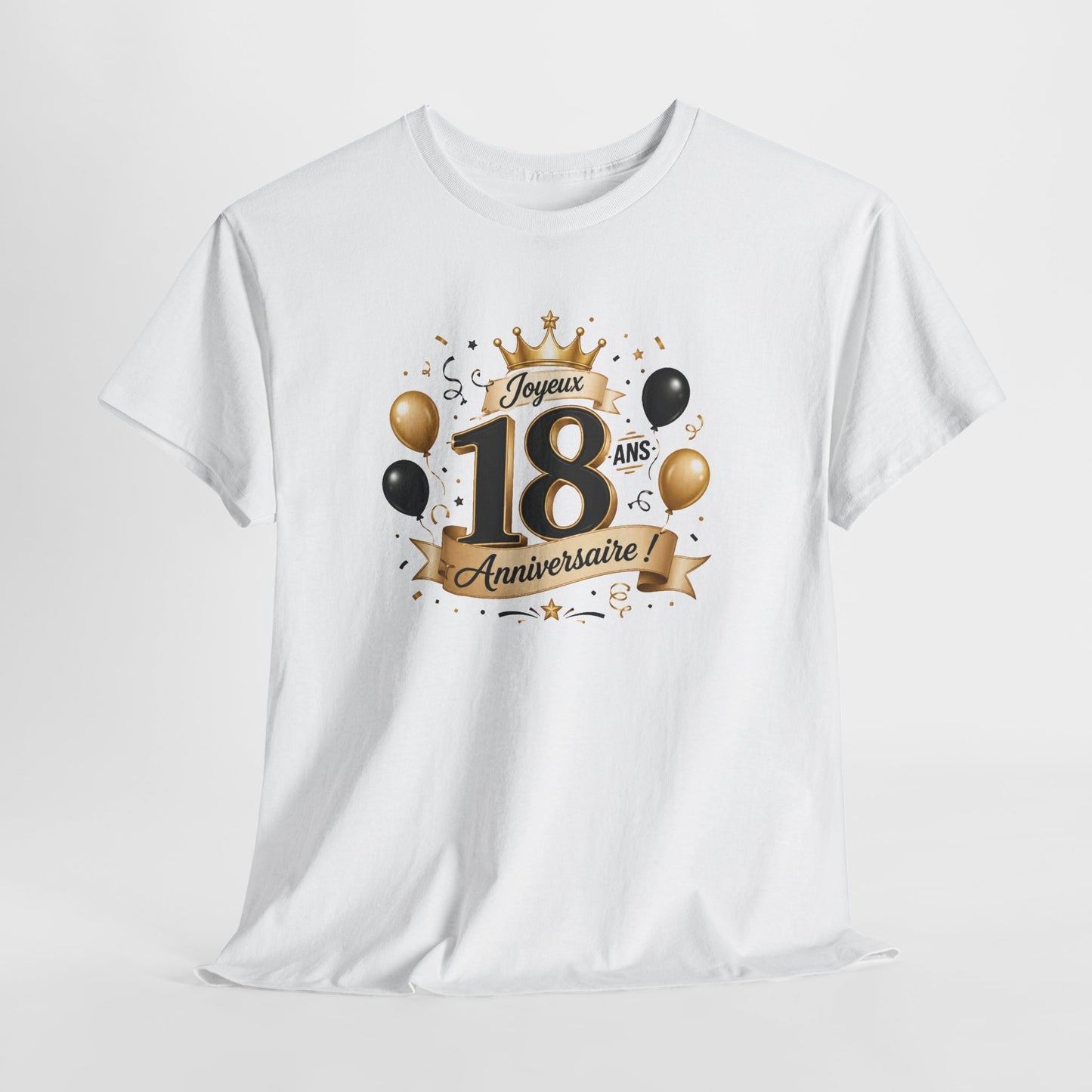 Tee Shirt Anniversaire 18 Ans Homme et Femme Joyeux Anniversaire Cadeau 18 Ans Idée Cadeau Adulte