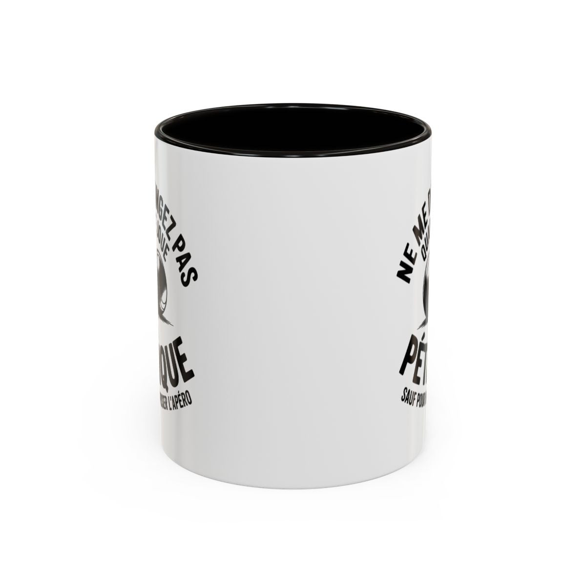 Mug Ne me dérangez pas quand je joue à la pétanque – Tasse Céramique Humour Apéro – Cadeau Joueur de Pétanque