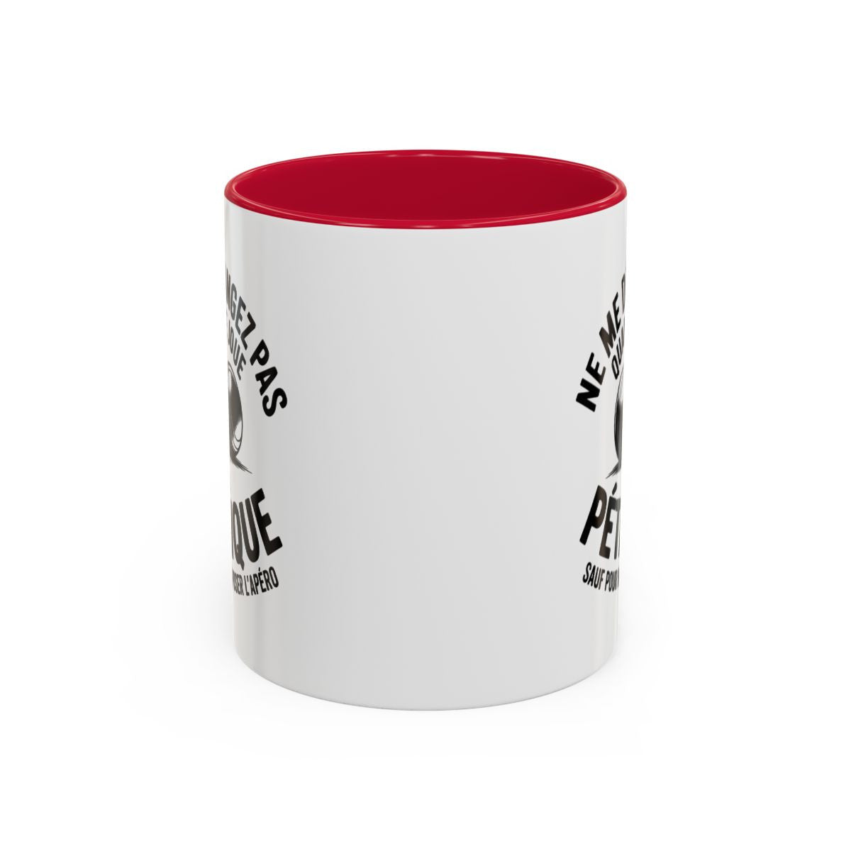 Mug Ne me dérangez pas quand je joue à la pétanque – Tasse Céramique Humour Apéro – Cadeau Joueur de Pétanque