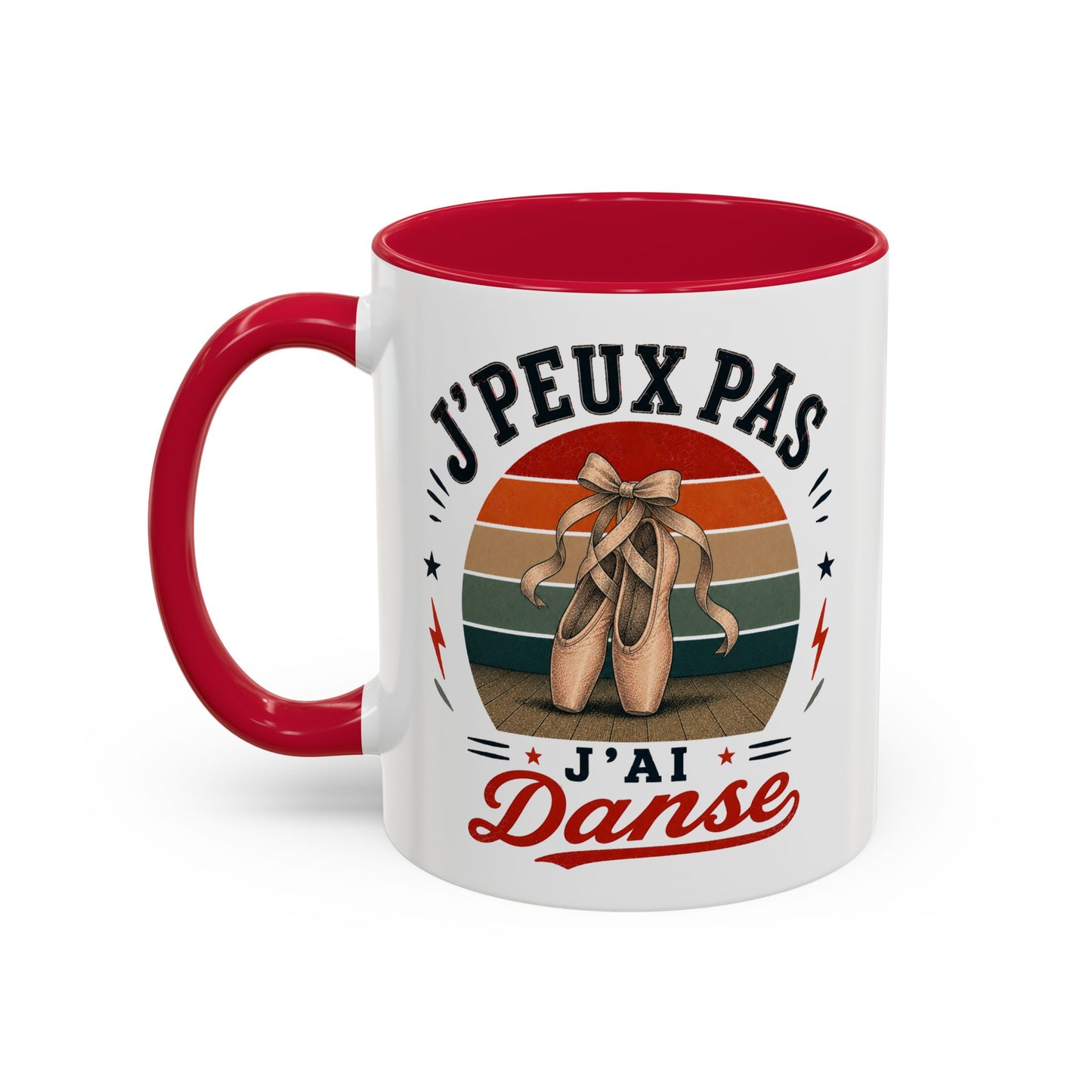 Tasse J’Peux Pas J’Ai Danse – Mug Humour Ballet Vintage – Cadeau Danseuse Femme Fille 325ml