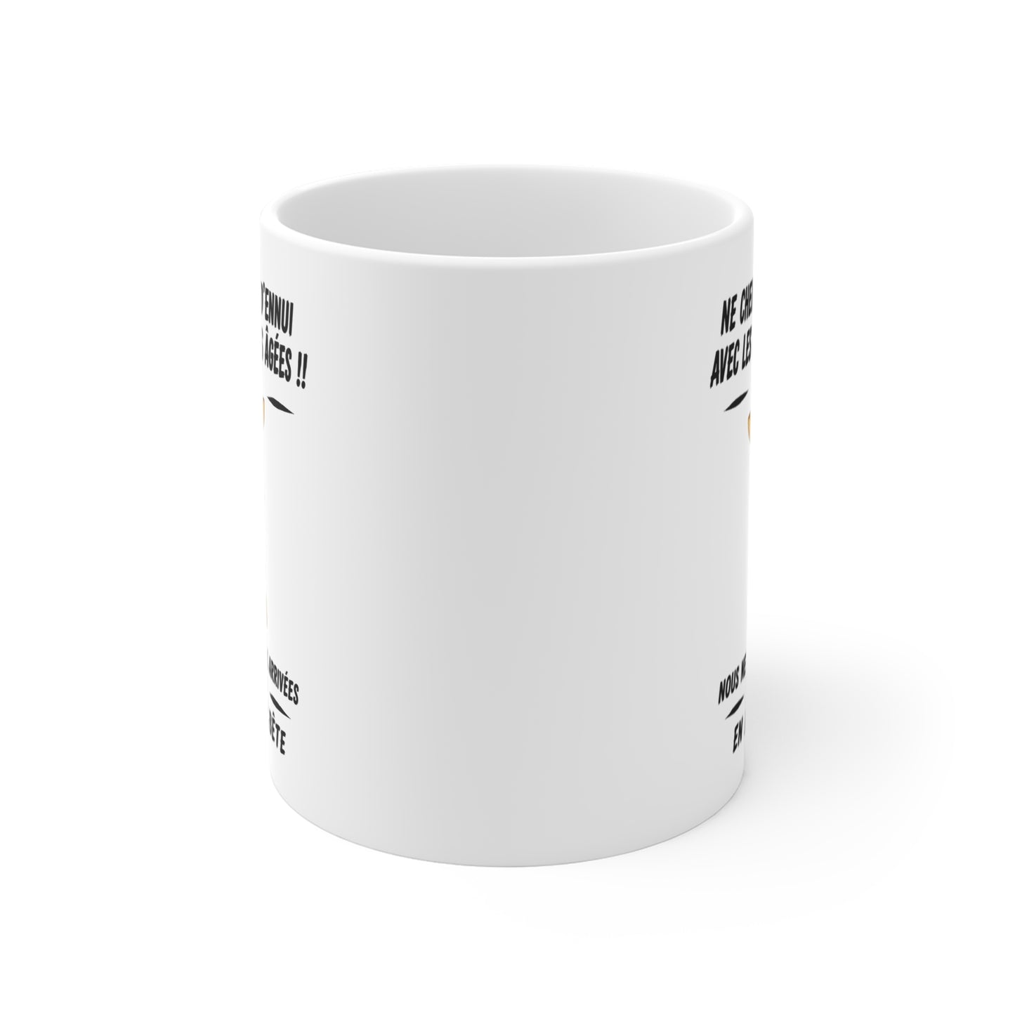 Tasse Retraite Humour – Mug Girafe Drôle Personne Âgée – Cadeau Senior Homme Femme 325ml