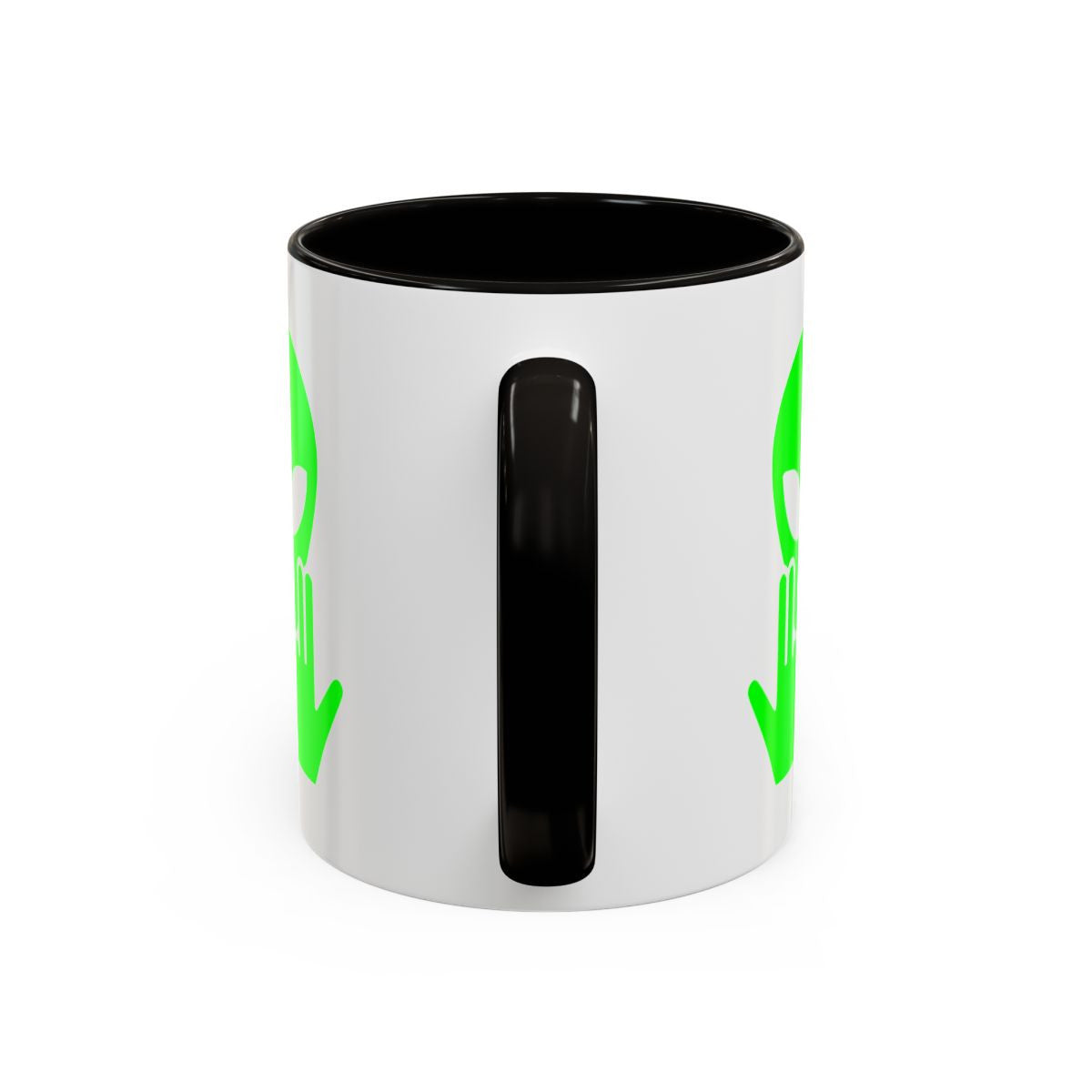 Teecustom Mug Alien Signe JUL OVNI Vert Style Rap Français Cadeau Original et Fun Noir Bleu Rouge