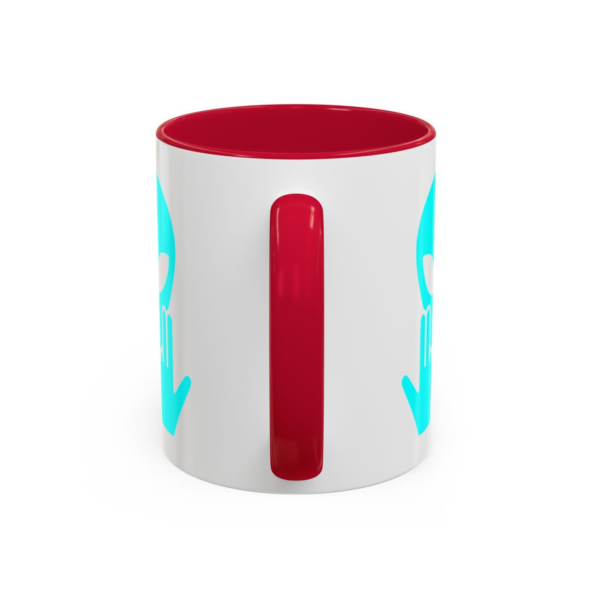Teecustom Mug Alien Signe JUL Bleu OVNI Style Rap Français Cadeau Original et Fun