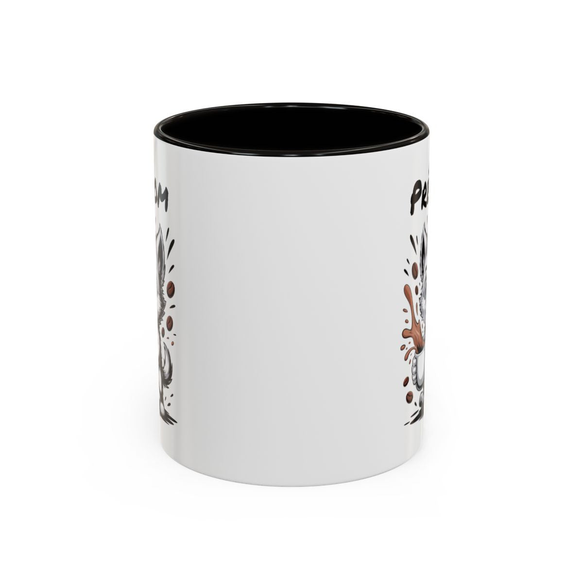 Mug Chien Mignon Amateur de Café – Tasse Personnalisable avec Prénom – Cadeau Original Humour