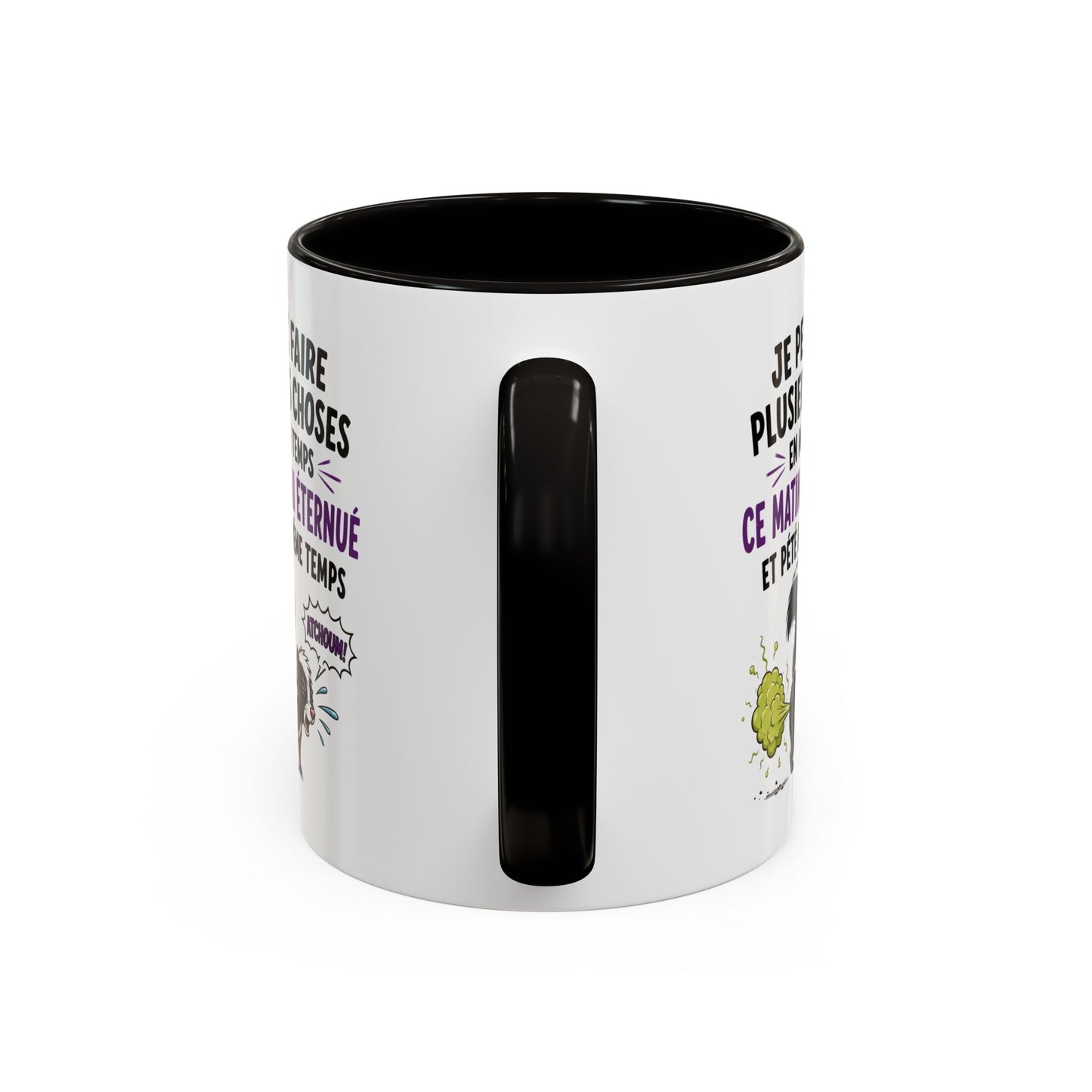 Tasse Humour Homme et Femme – Mug Drôle Pet et Prout avec Putois – Cadeau Original Rigolo pour Ami Collègue Anniversaire 325 ml