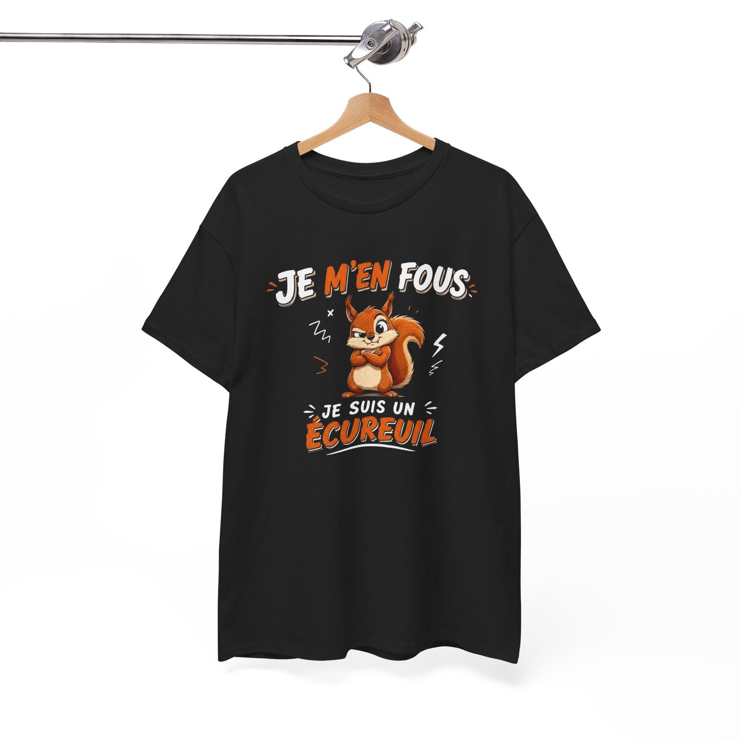 Tee-Shirt Je M’en Fous Je Suis Un Écureuil – Écureuil Drôle Humoristique – Cadeau Homme Femme Amoureux des Animaux