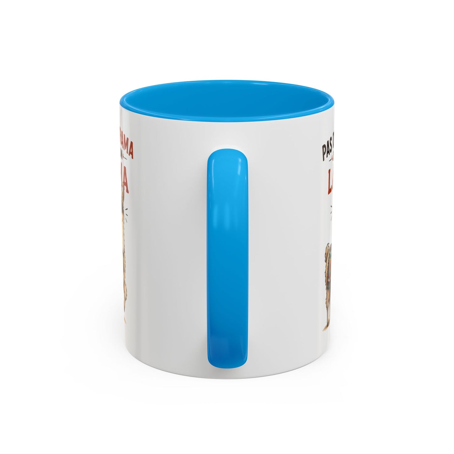 Mug Lama Humoristique – Tasse Animaux Drôle – Cadeau Original Homme et Femme, Ami Collègue Noir Bleu Rouge