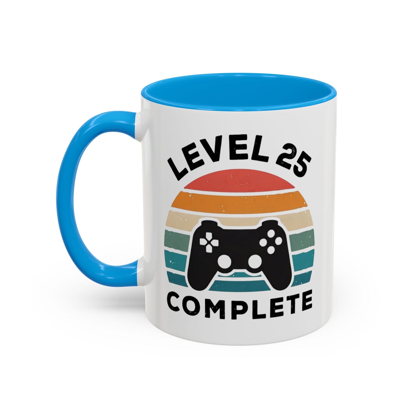 Tasse Level 25 Complète – Mug Gamer 25 Ans Homme Femme – Cadeau Anniversaire 25 Ans Gaming Console 325 ml