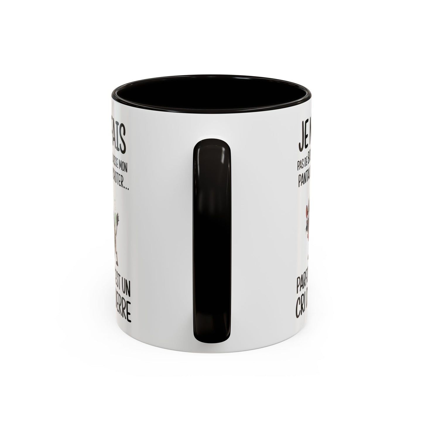 Tasse Je Ne Fais Pas De Bruit Je Laisse Mon Pantalon Chuchoter – Mug Humour Hyène – Cadeau Blague Adulte 325ml