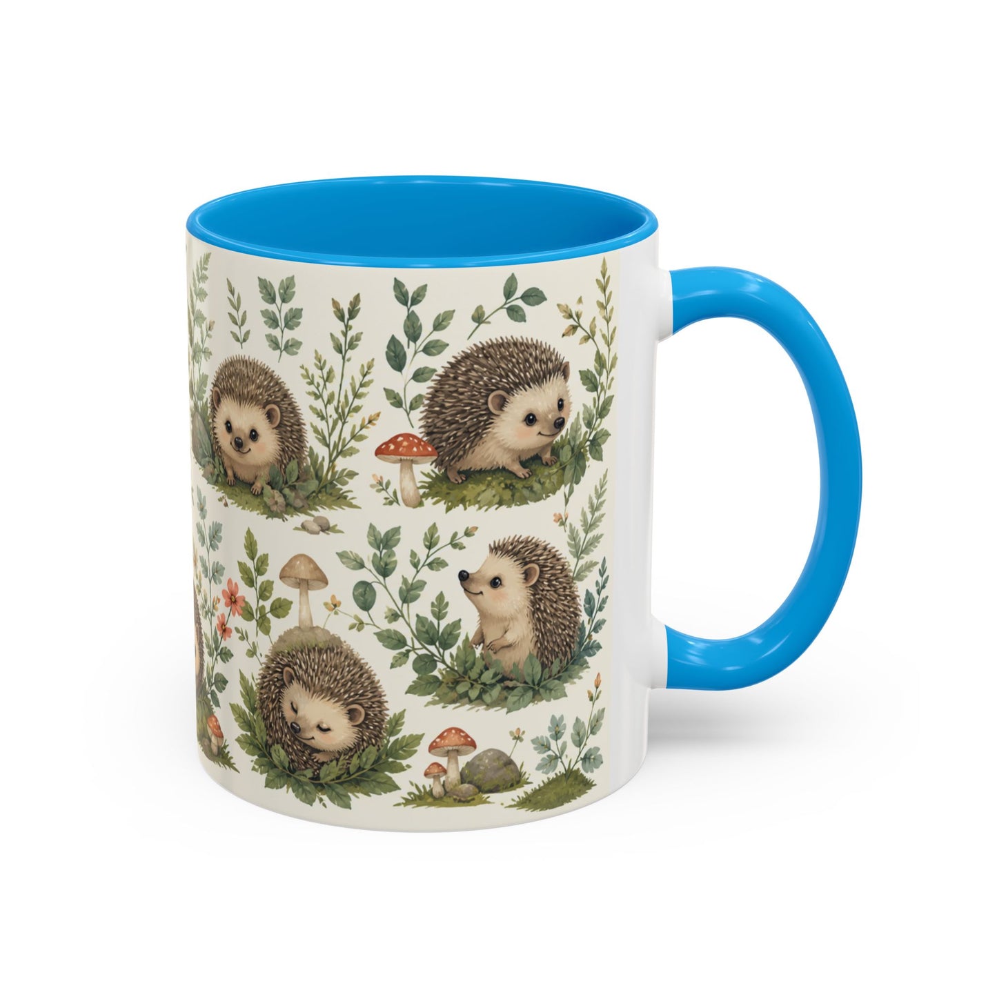 Tasse Hérisson Mignon – Mug Nature et Forêt – Design Animalier Doux et Aquarelle – Céramique 325ml