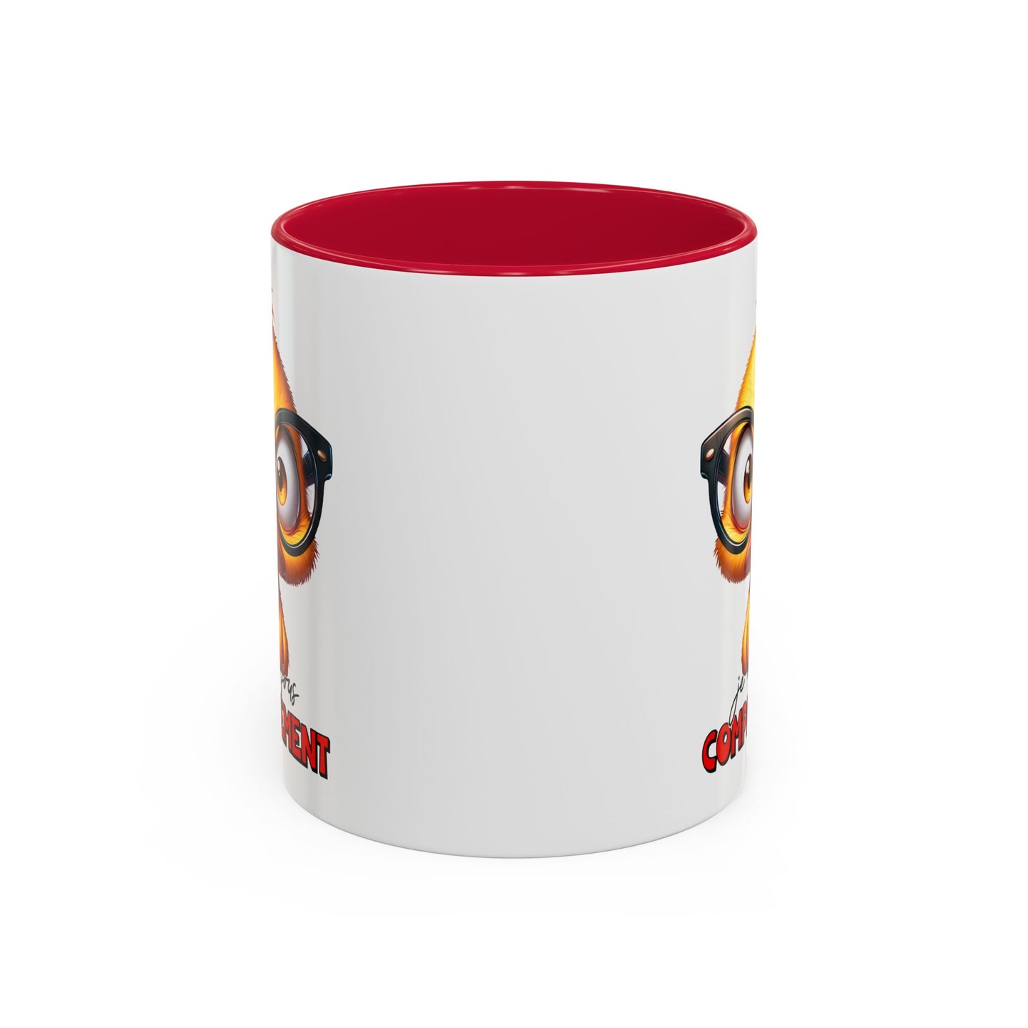 Tasse Je M’en Fous Complètement – Mug Canard Humour Geek Cartoon – Cadeau Drôle Homme Femme 325ml