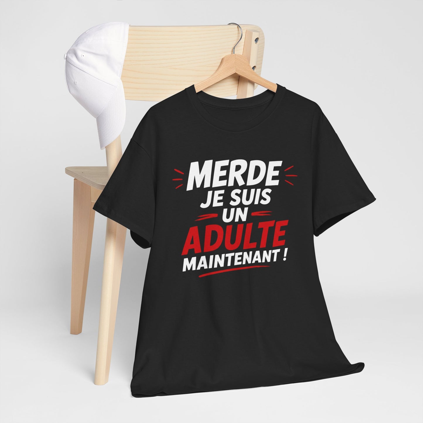 Tee-Shirt Anniversaire 18 Ans Homme Femme – Cadeau Majorité Humour – Adulte Maintenant – Idée Cadeau Jeune Adulte