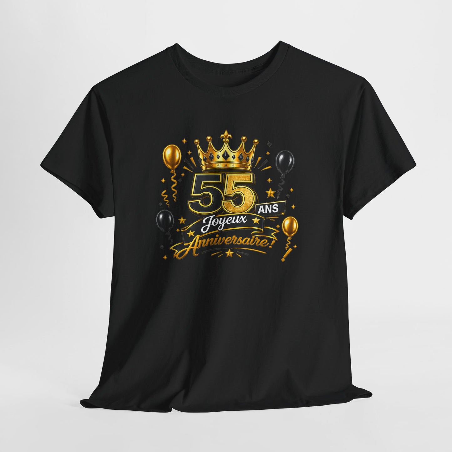 Tee Shirt Anniversaire 55 Ans Homme et Femme – Joyeux Anniversaire – Cadeau 55 Ans