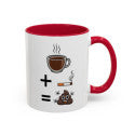 Mug “Café + Cigarette ” – Tasse Céramique Humour Noir – Cadeau Fun Café Fumeur – Micro-ondes & Lave-Vaisselle – 325 ml