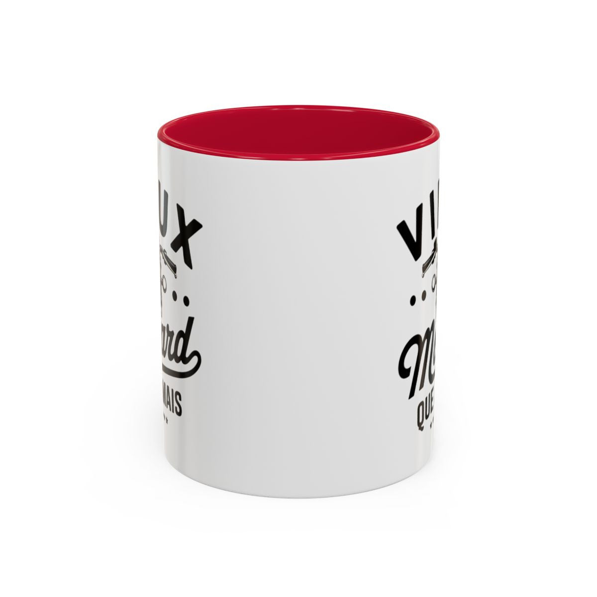 Mug “Vieux Motard Que Jamais” – Tasse Céramique Moto Vintage – Cadeau Humour Motard