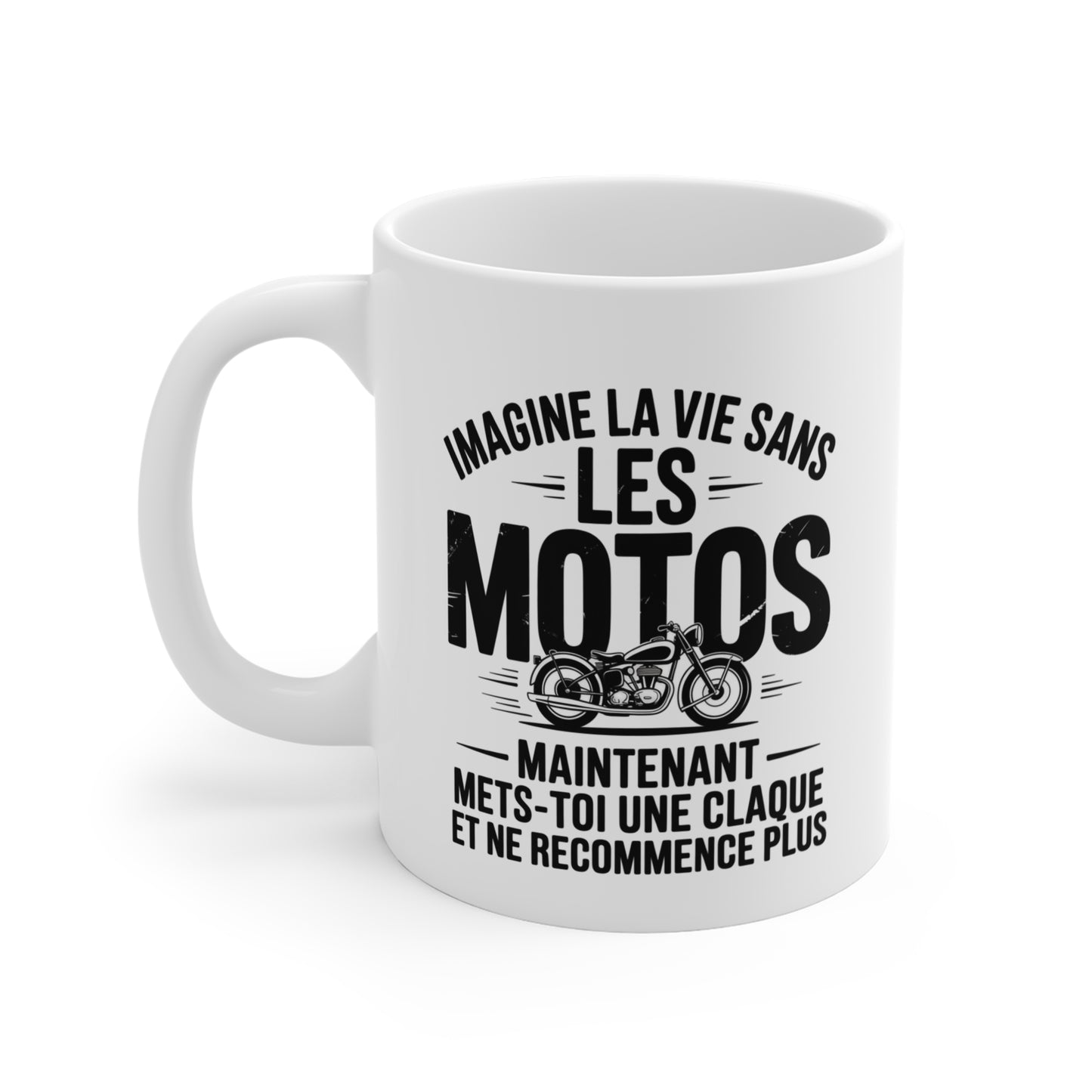 Tasse Moto Vintage – Les Années Les Motos – Mug Humour Motard – Cadeau Biker Homme 325ml