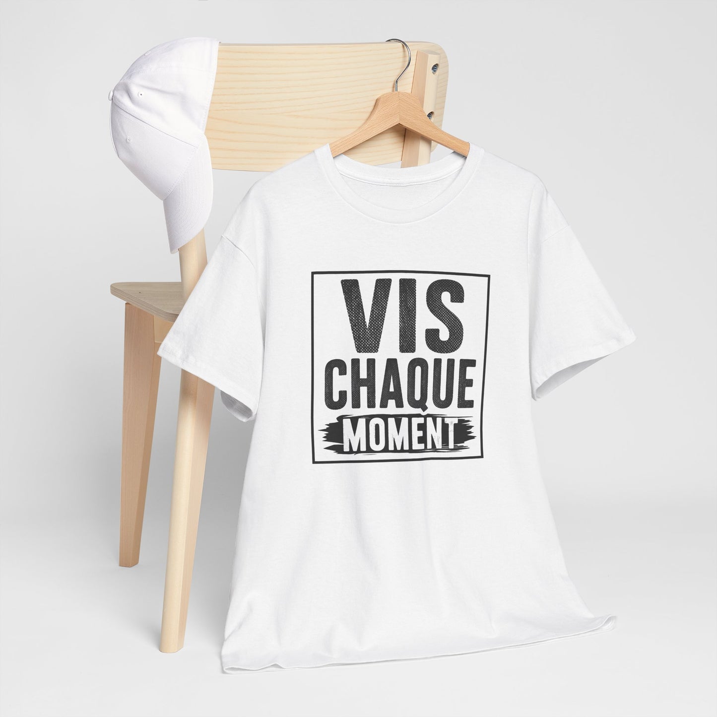 T-Shirt Homme et Femme Motivation Positive – Message Inspirant Vie et Bonheur – Cadeau Original