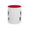 Tasse Reine avec Couronne – Mug Femme Élégant et Royal – Cadeau Reine du Quotidien – Noir Bleu Rouge – 325 ml