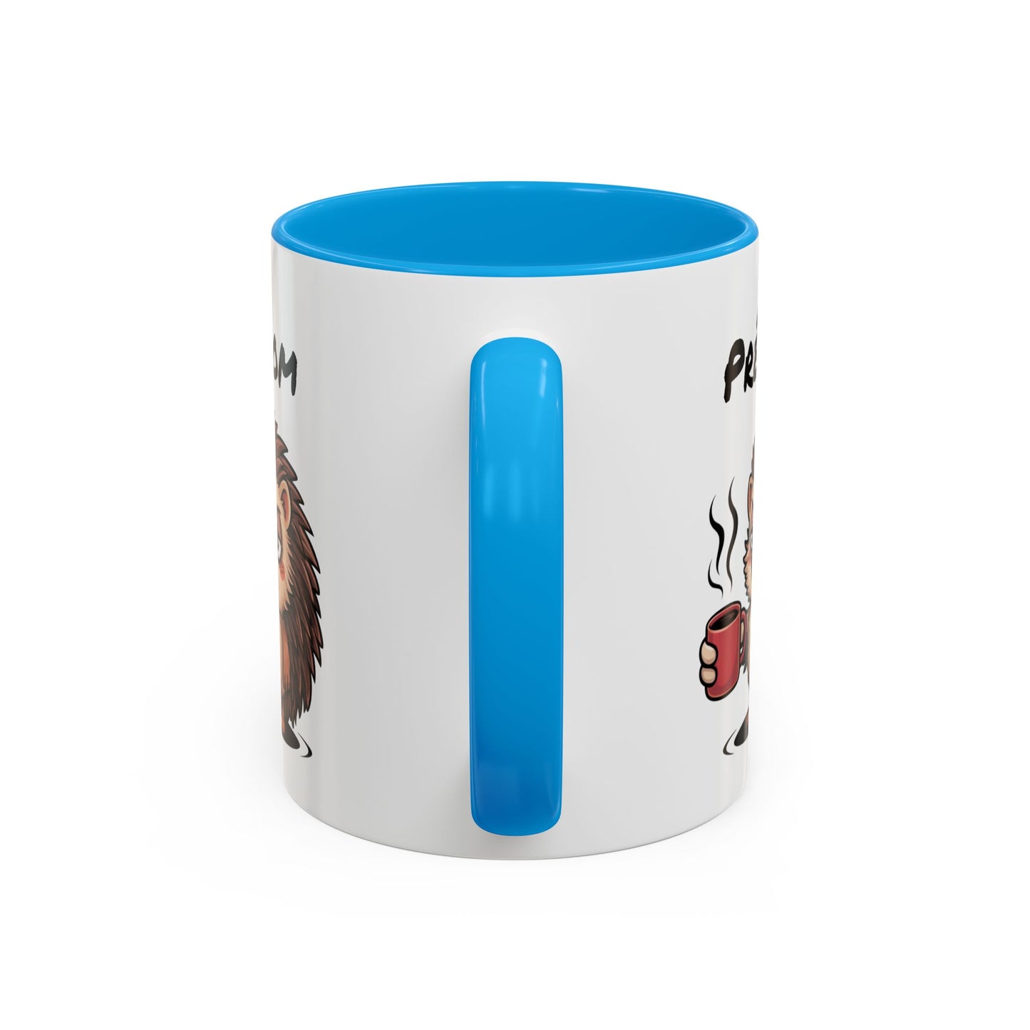 Tasse Hérisson Café Personnalisable 325ml – Mug Céramique Humour Réveil Matin Prénom Cadeau Original
