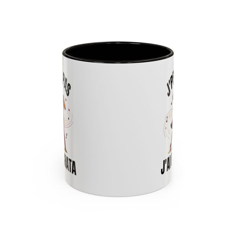 Tasse Bachata “J’peux pas j’ai Bachata” – Mug Danse Latine Noir Bleu Rouge – Cadeau Danseur Bachata 325ml