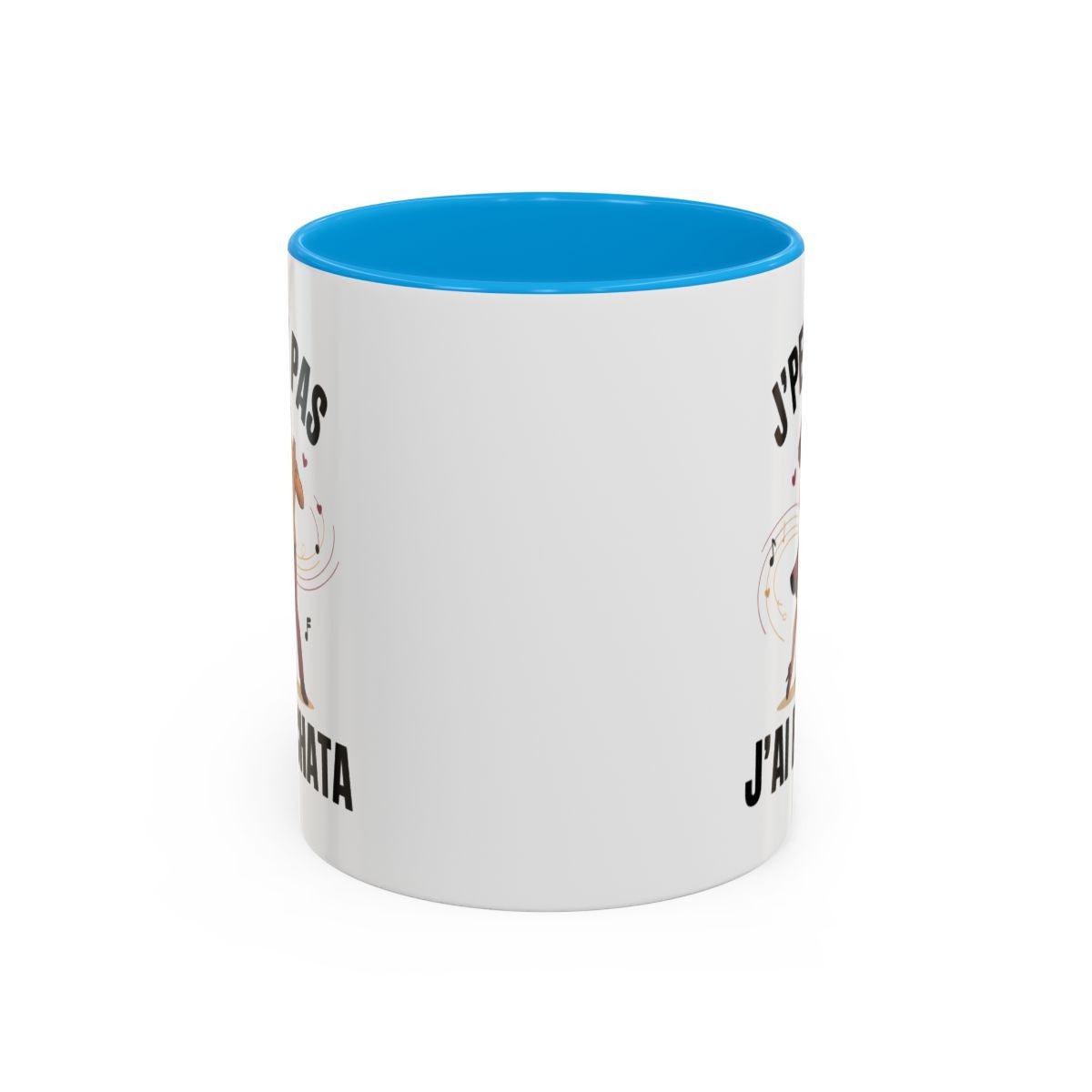 Tasse Bachata “J’peux pas j’ai Bachata” – Mug Danse Latine Noir Bleu Rouge – Cadeau Danseur Bachata 325ml