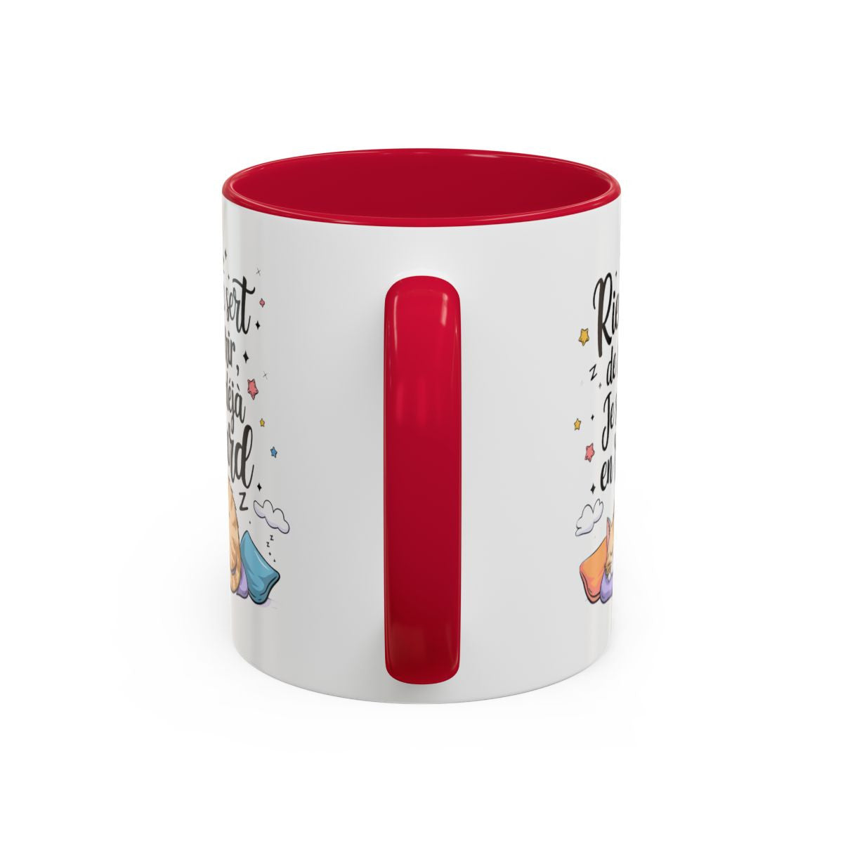 Tasse Humour Chat Paresseux – Rien ne Sert de Courir Je Suis Déjà en Retard – Mug Drôle Citation Relax