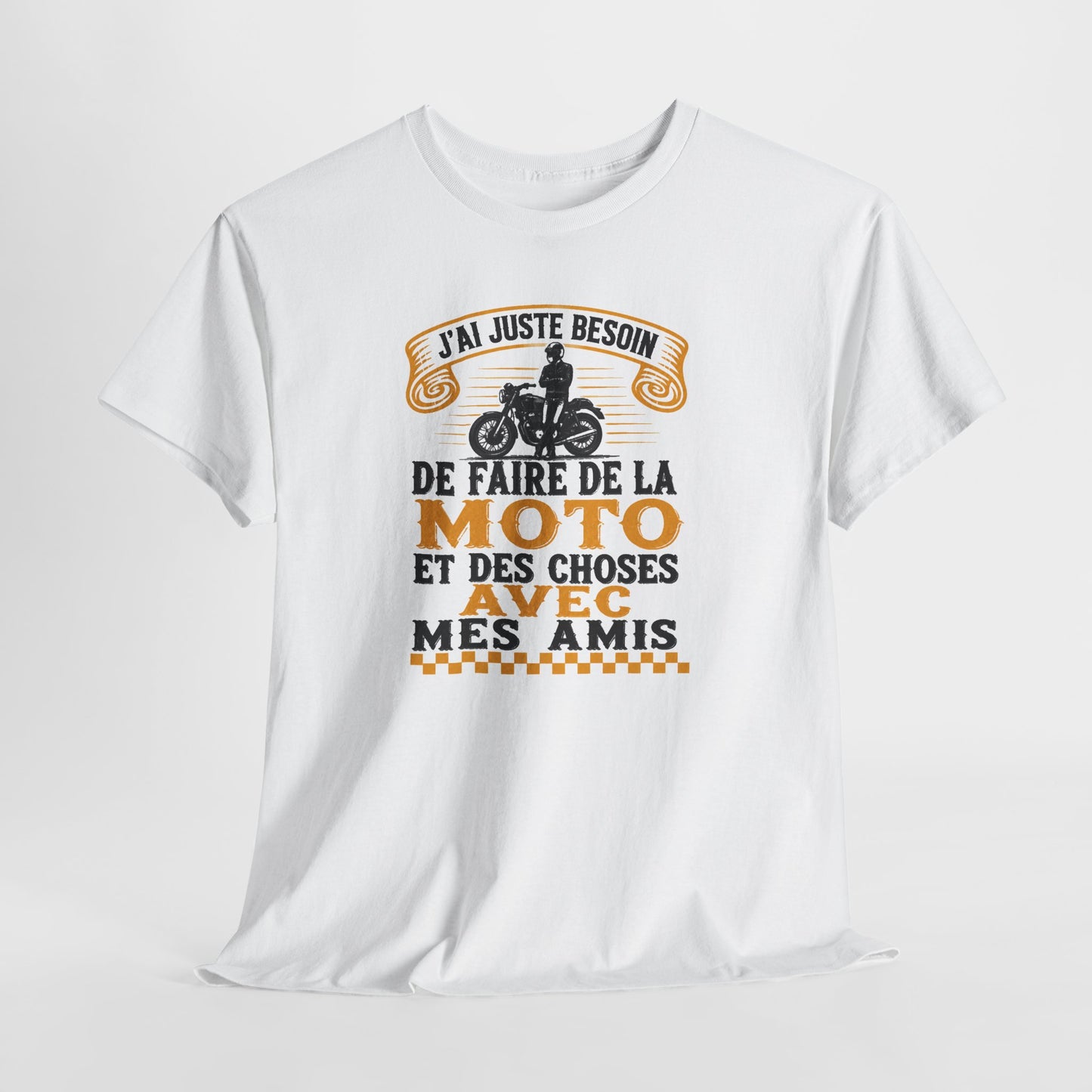Tee Shirt Homme et Femme Motard Moto Biker Passion Deux Roues Balade entre Amis Idée Cadeau
