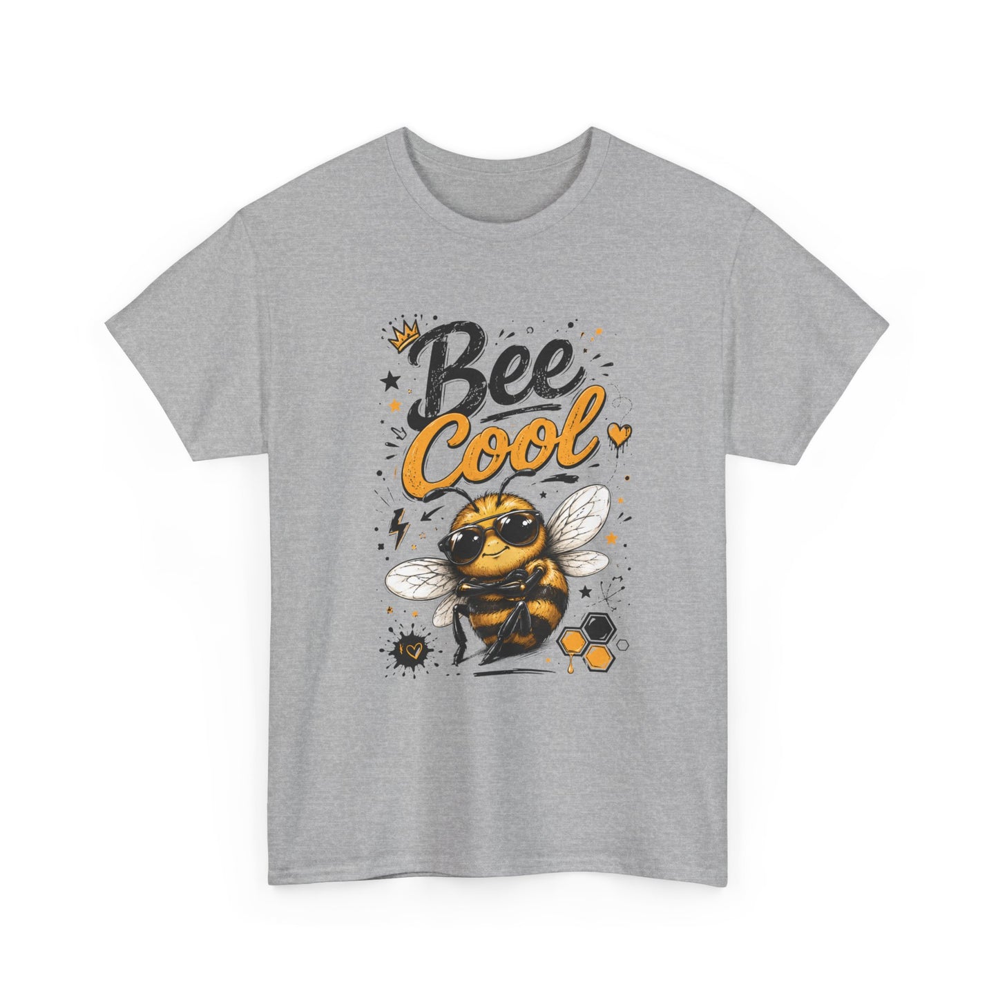 Tee Shirt Bee Cool Abeille Humour – T-Shirt Animal Mignon avec Lunettes – Cadeau Homme Femme Amateur d’Abeilles
