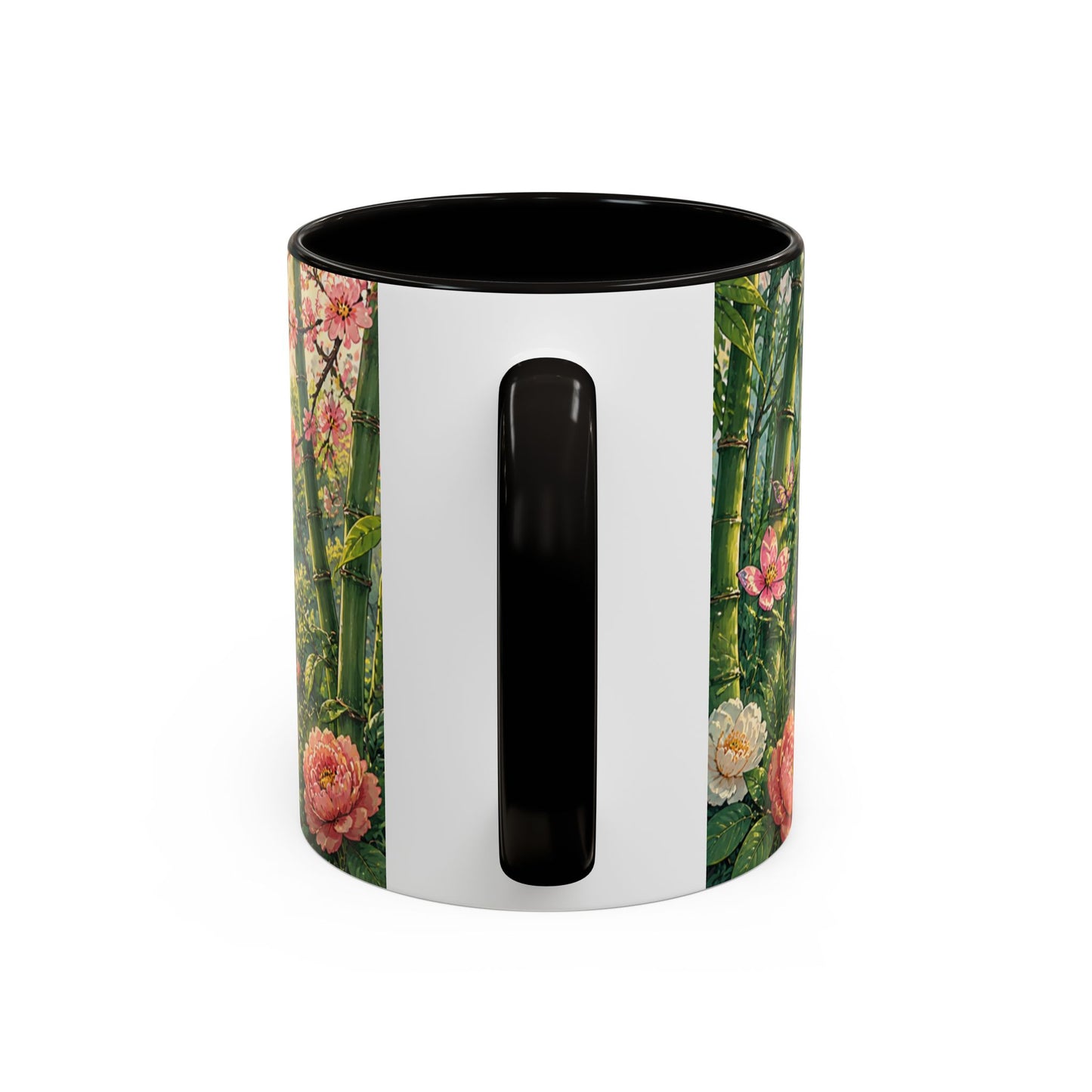 Tasse Panda Bambou – Mug Nature Asiatique avec Fleurs et Paysage Japonais Zen – Cadeau Animal Mignon 325ml