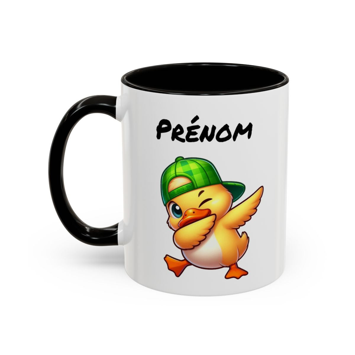 Tasse Personnalisable Canard Dab – Mug Animal Drôle – Cadeau Fun Enfant ou Adulte – Céramique 325ml