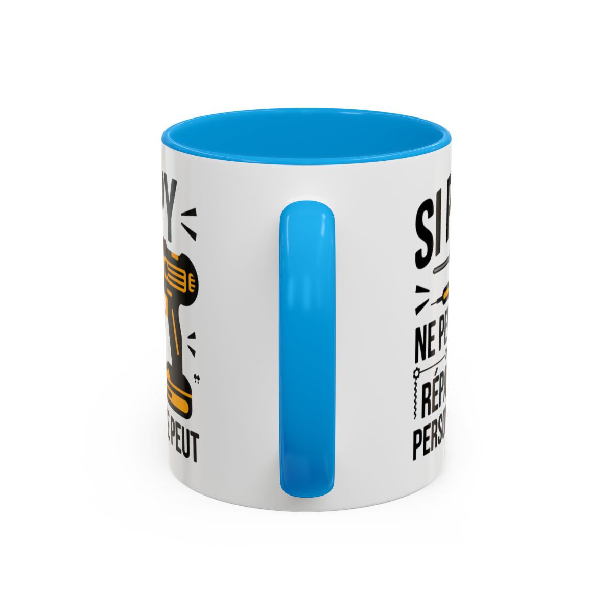 Tasse Papy Bricoleur – Si Papy ne Peut le Réparer Personne ne Peut – Mug Humour Bricolage – Céramique 325ml