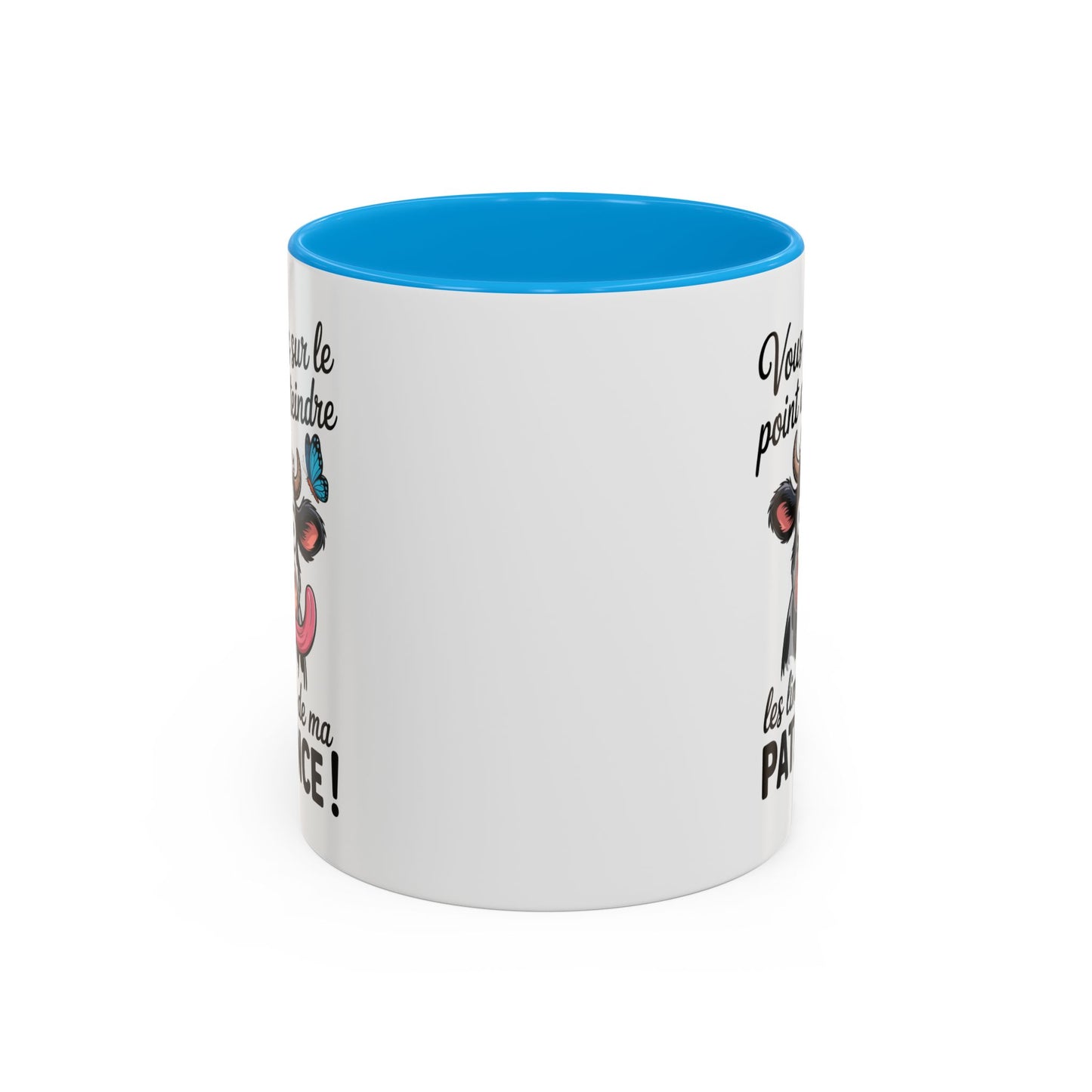 Mug Vache Humoristique – Tasse Animal Drôle Citation J’Peux Pas J’ai – Cadeau Fun Original Homme Femme