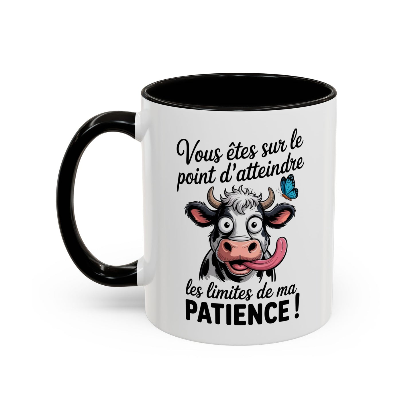 Mug Vache Humoristique – Tasse Animal Drôle Citation J’Peux Pas J’ai – Cadeau Fun Original Homme Femme