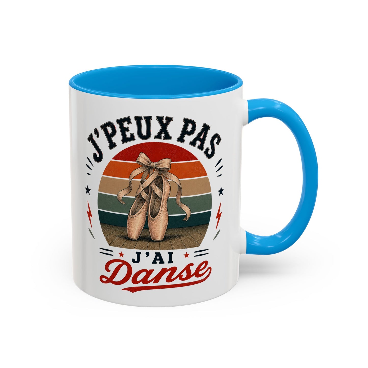 Tasse J’Peux Pas J’Ai Danse – Mug Humour Ballet Vintage – Cadeau Danseuse Femme Fille 325ml