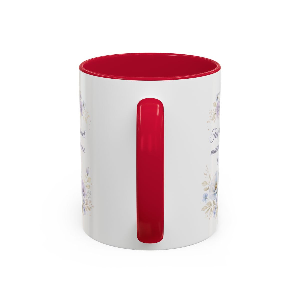 Tasse Humour Matin Fleurs Bleues – Mug Citation Drôle Mauvaise Haleine – Cadeau Original Café 325ml