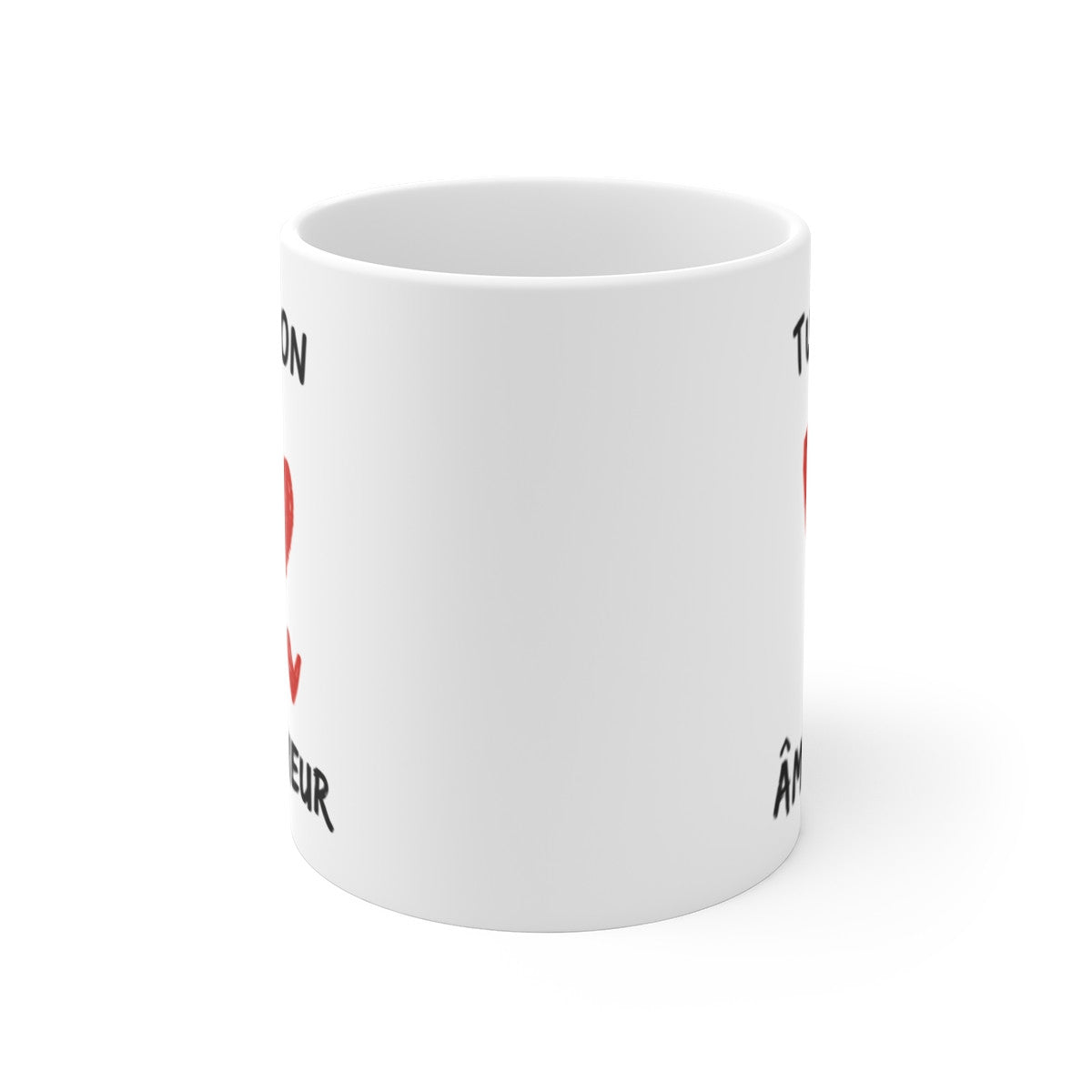 Mug amour message tendre – Tu es mon âme-chieur – Tasse couple humour affectueux – Cadeau original romantique